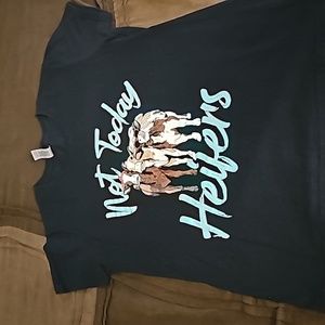 Black cow t-shirt